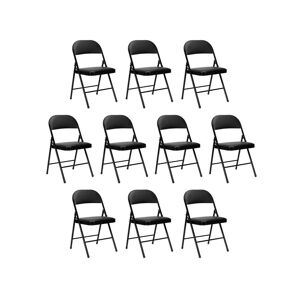 ORION91 Pack 10 Chaises pliantes rembourrées O91