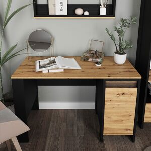 petitechambre.fr Bureau bois et noir SPOTLEN largeur 120 cm - Publicité