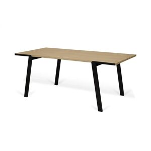 Table rectangulaire Drift TEMAHOME Chêne/Noir - Publicité