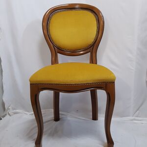 Chaise/Fauteuil style baroque  Jaune - Publicité