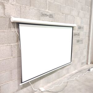Écran de projection motorisé 200x129 cm Blanc - Publicité