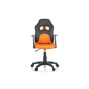 hjh OFFICE Chaise de bureau / Siège pivotant enfant TEEN GAME AL noir/orange - Publicité