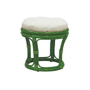 AUBRY GASPARD - Tabouret en rotin avec coussin Uni vert - Publicité