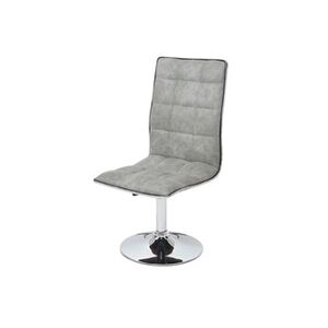 Mendler 2x chaise de salle à manger HWC-C41, fauteuil, tissu vintage gris béton - Publicité
