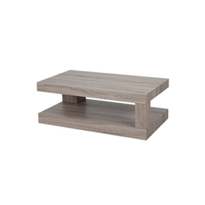 Mendler Table basse de salon HWC-A32, structure 3D FSC 40x110x60cm aspect chêne foncé - Publicité