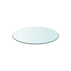 VIDAXL Dessus de table ronde en verre trempé 400 mm - Publicité