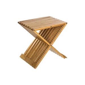 ATMOSPHERA - Tabouret pliant en bambou Delca - H. 45 cm - Beige - Delca - Publicité