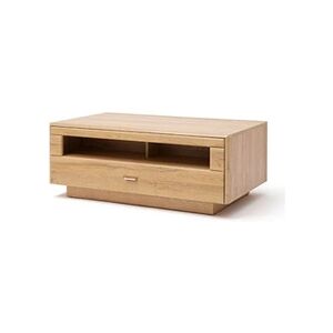 Pegane Table basse avec rangements en bois coloris chêne Grandson - L.115 x H.45 x P.70 cm -- - Publicité