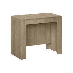 Pegane Console extensible coloris chene canadien - Dim : 90 x 78 x 50 - 235 cm -- - Publicité