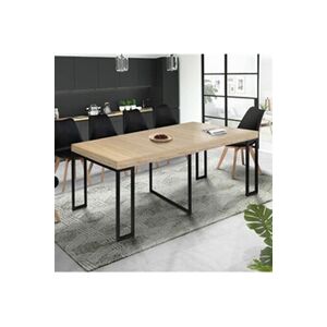 ID Market Table console extensible TORONTO 10 personnes 235 cm design industriel - Publicité