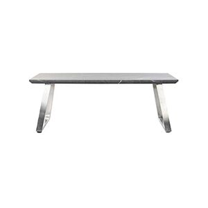 Pegane Table basse rectangulaire en MDF et acier - longueur 120 x profondeur 60 x hauteur 44 cm -- - Publicité