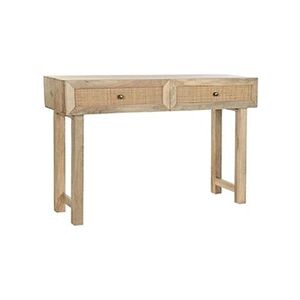 Pegane Console Table en bois de manguier et rotin coloris naturel - Longueur 120 x Profondeur 35 x Hauteur 77 cm -- - Publicité