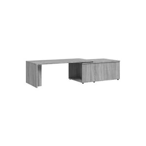 VIDAXL Table basse Sonoma gris 150x50x35 cm Bois d'ingénierie - Publicité
