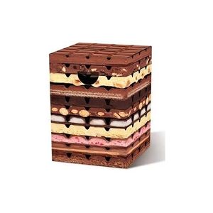 REMEMBER Tabouret pliable en carton chocolate - Publicité