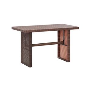 VIDAXL Table de jardin Marron 110x60x74 cm Résine tressée - Publicité