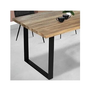 ID Market Lot de 2 pieds de table carrés 78x71 cm design industriel - Publicité