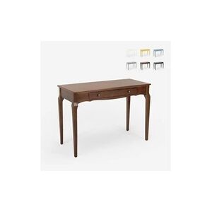 AHD Amazing Home Design Console de bureau élégante et fonctionnelle en bois shabby chic 106x47cm toscano   couleur: marron - Publicité