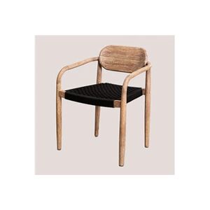 SKLUM Lot de 4 chaises de salle à manger Naele avec accoudoirs Noir 74 cm - Publicité