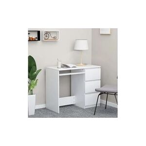 VIDAXL Bureau blanc 90x45x76 cm aggloméré - Publicité