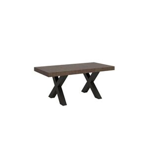 Itamoby Table extensible 90x180/440 cm Traffic Noyer cadre Anthracite - - Publicité