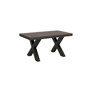 Itamoby Table extensible 90x160/264 cm Traffic Evolution Noyer cadre Anthracite - - Publicité