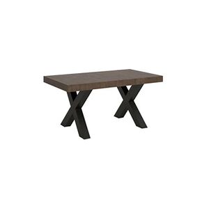 Itamoby Table extensible 90x160/264 cm Traffic Noyer cadre Anthracite - - Publicité