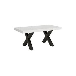 Itamoby Table extensible 90x180/284 cm Traffic Frêne Blanc cadre Anthracite - - Publicité