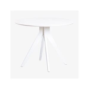 SKLUM Table de Salle à Manger Ronde en Bois (Ø100 cm) Sekiz Bois Blanc 76 cm - Publicité