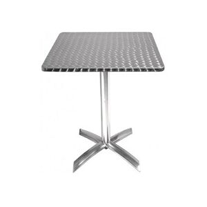 Bolero Table carrée à plateau basculant Inox 600 mm - Publicité