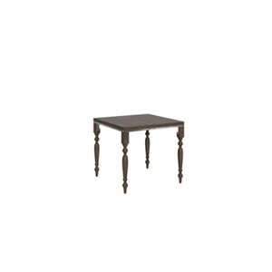 Itamoby Table extensible 90x90/180 cm RomagnaLibra Noyer cadre gris - - Publicité