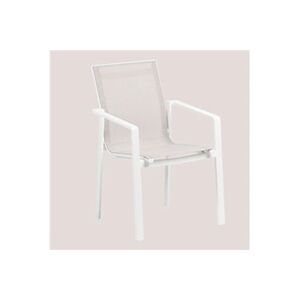 SKLUM Pack 2 chaises d'extérieur en aluminium Eika Blanc - Publicité