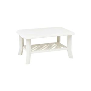 VIDAXL Table basse Blanc 90 x 60 x 46 cm Plastique - Publicité