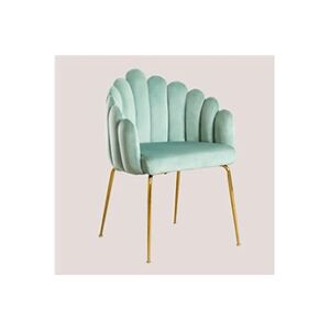 SKLUM Lot de 4 chaises de salle à manger en velours Markina Vert Sapin 85,5 cm - Publicité