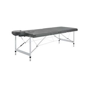 VIDAXL Table de massage 4 zones Cadre en aluminium Anthracite 186x68cm - Publicité