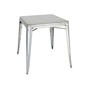 Bolero Table Carrée en Acier Gris 668mm Bistro - Publicité