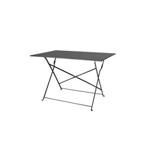 Bolero Table de Terrasse Pliable Noire 1100 x 700 mm - Publicité