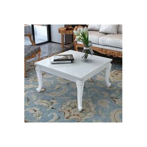 VIDAXL Table basse 80 x 80 x 42 cm Laquée Blanc - Publicité