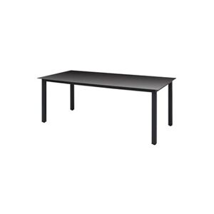VIDAXL Table de jardin Noir 190 x 90 x 74 cm Aluminium et verre - Publicité