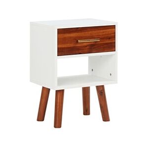 VIDAXL Table de chevet Bois d'acacia massif 40x30x57 cm - Publicité