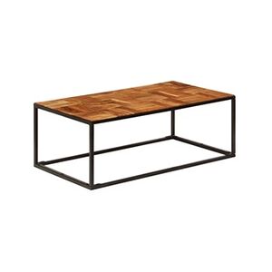 VIDAXL Table basse 110x60x40 cm Bois d'acacia solide et acier - Publicité