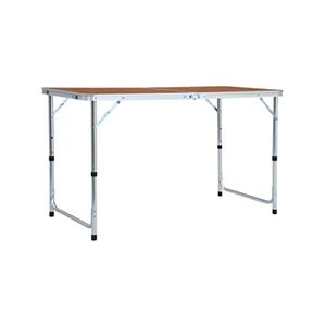 VIDAXL Table pliable de camping Aluminium 120x60 cm - Publicité