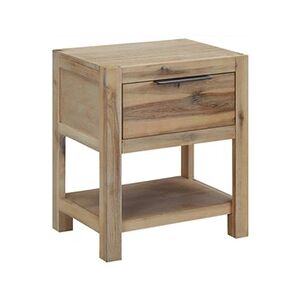 VIDAXL Table de chevet avec tiroir 40x30x48 cm Bois d'acacia solide - Publicité