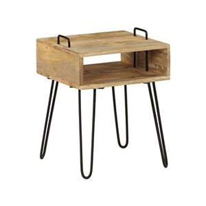 VIDAXL Table de chevet Bois de manguier massif 40 x 34 x 47 cm - Publicité