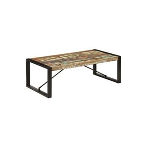 VIDAXL Table basse 120x60x40 cm Bois de récupération solide - Publicité