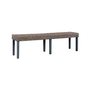 VIDAXL Banc 160 cm Gris Rotin naturel kubu et bois de manguier massif - Publicité