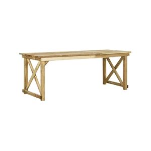 VIDAXL Table de jardin 200x79x75 cm Bois de pin imprégné - Publicité