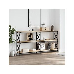 VIDAXL Table console chêne sonoma 200x28x80,5 cm bois d'ingénierie - Publicité