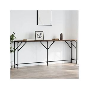 VIDAXL Table console chêne marron 200x29x75 cm bois d'ingénierie - Publicité