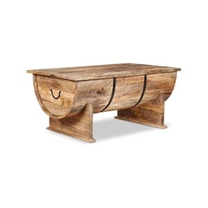 VIDAXL Table basse Bois de manguier massif 88 x 50 x 40 cm - Publicité