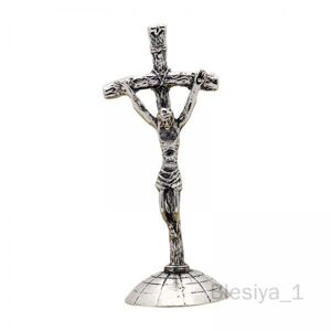 Blesiya 3 Statue De Jésus En Croix Debout, Crucifix De Table, Pour Table à Manger, Robuste B - Publicité